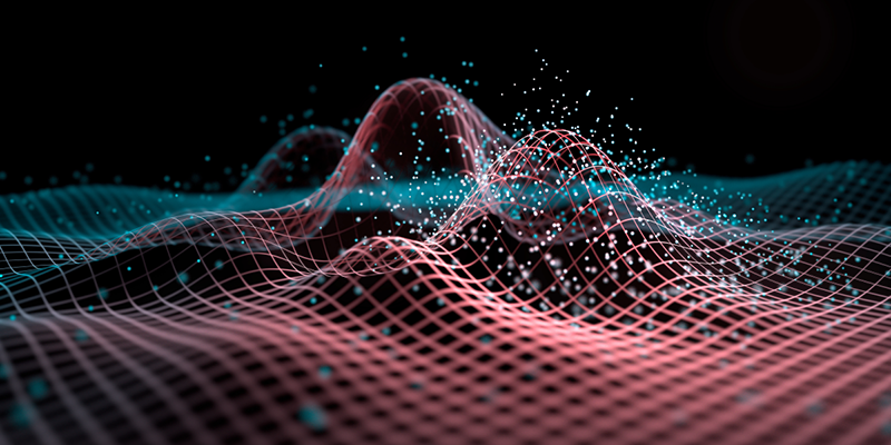 A visual representation of quantum fields. 